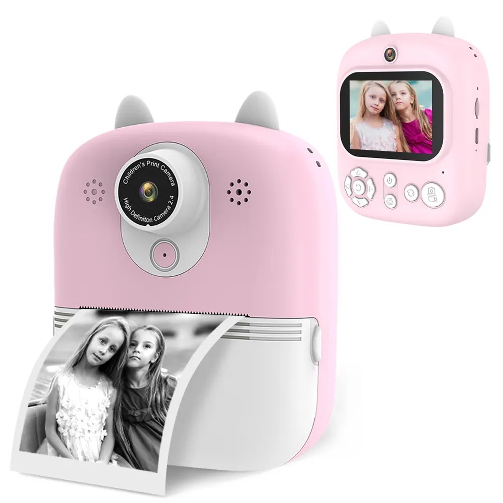 Hot sell New cheaper wholesale price 1080p HD resolution Digital print camera for kids Multiple photo frames kid camera toy