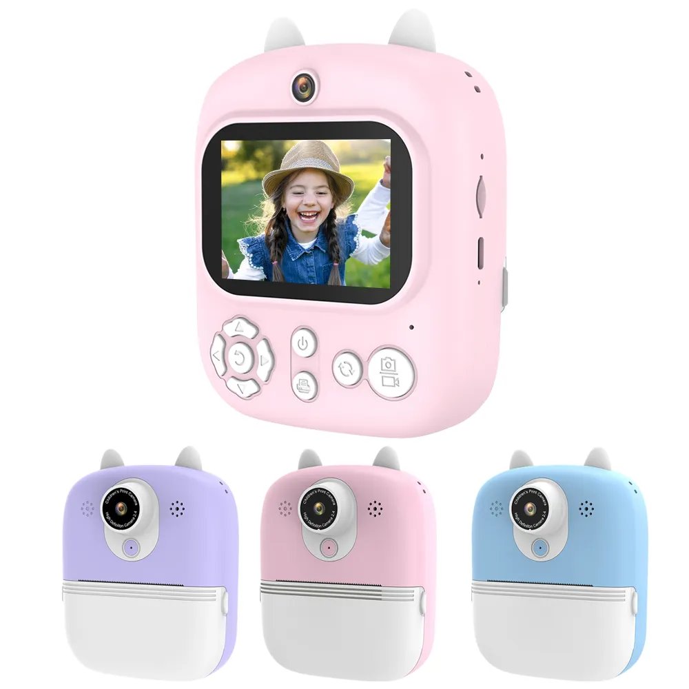 Hot sell New cheaper wholesale price 1080p HD resolution Digital print camera for kids Multiple photo frames kid camera toy