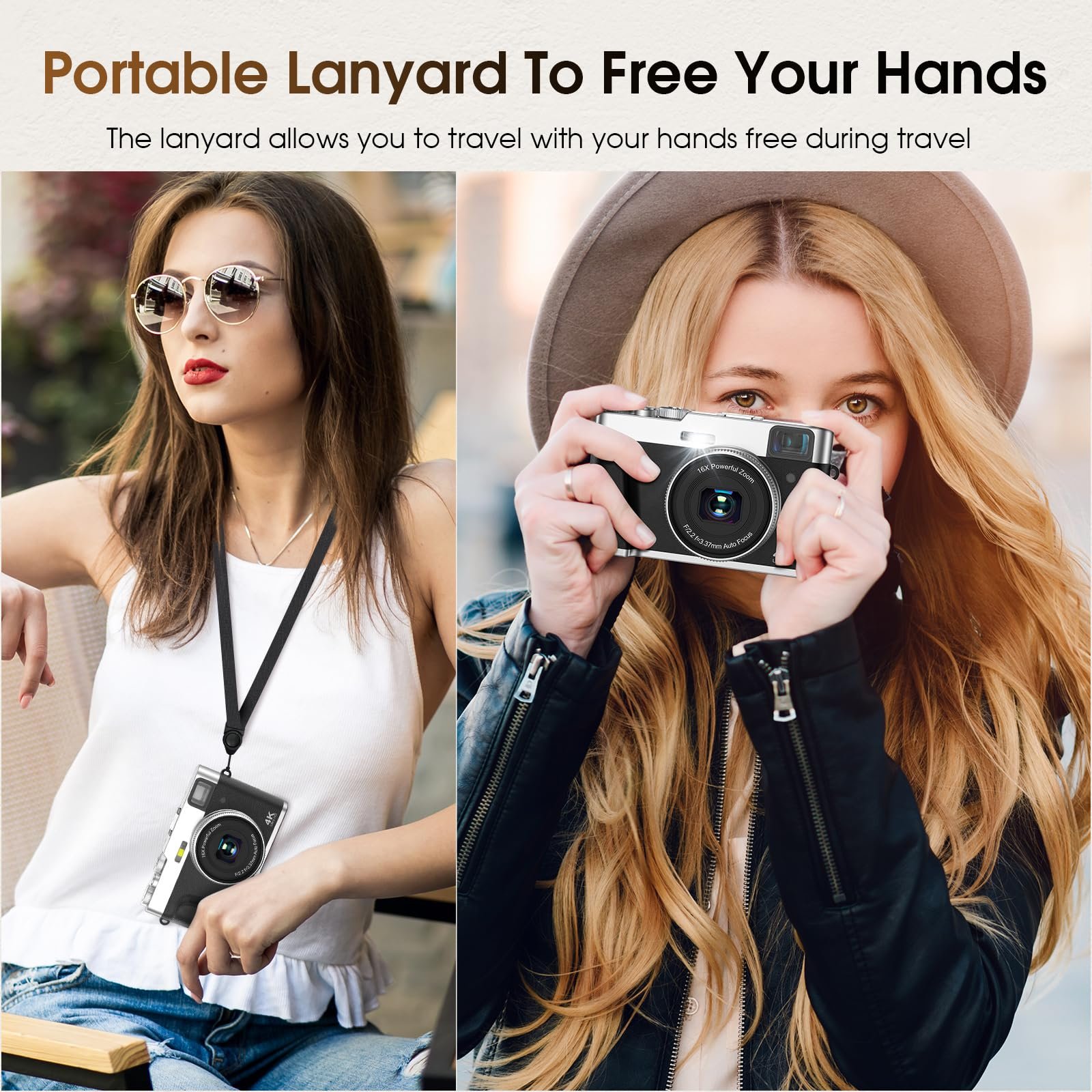 2024 new compact mini photo camera appareil photo professional 4k camera