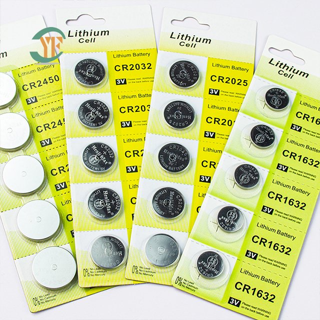 Primay 3V Lithium Manganese Dioxide Button Battery COIN Cell CR1632 for Power Tools and Digit Meters