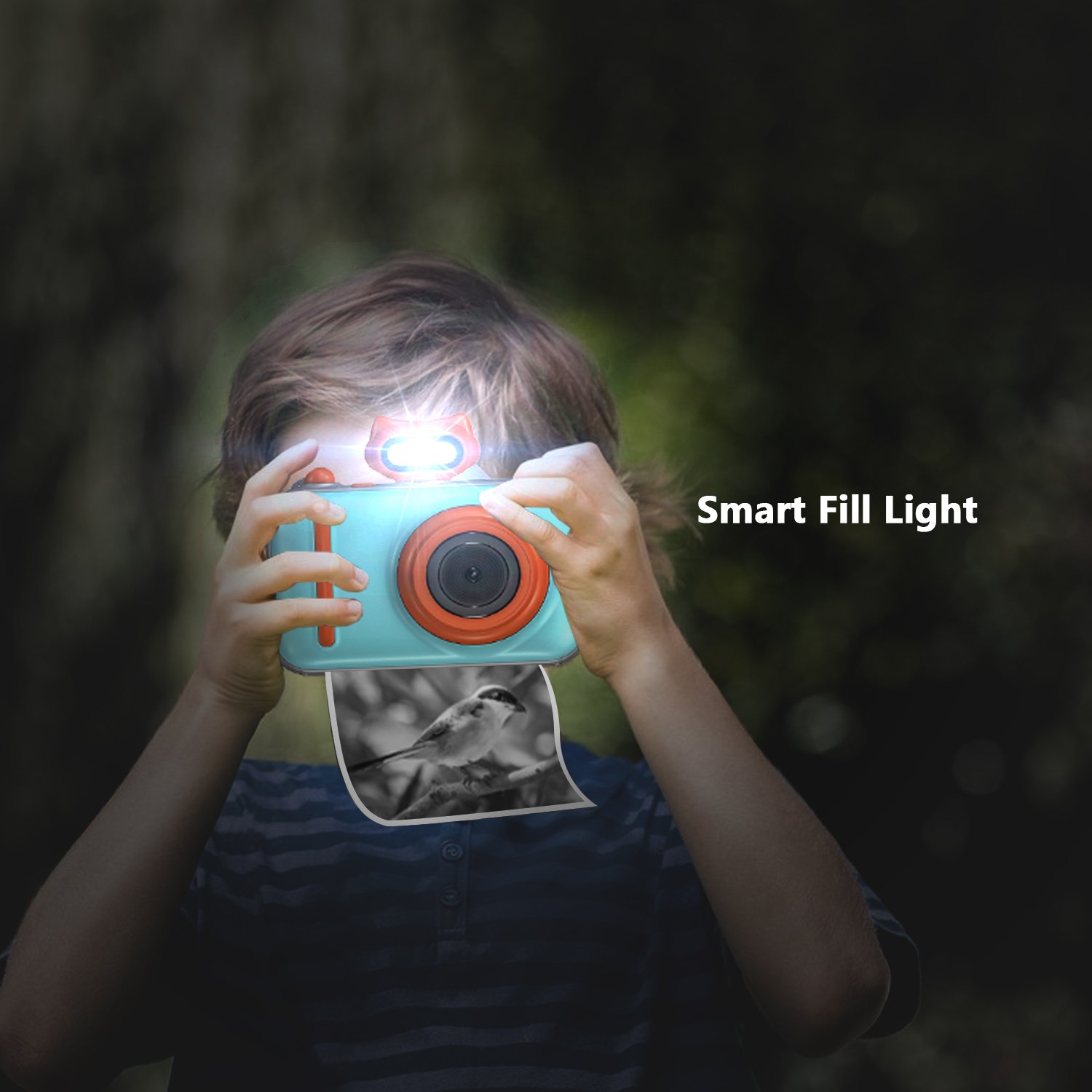 Portable thermal instant photo print camera mini kids toy digital instant print camera