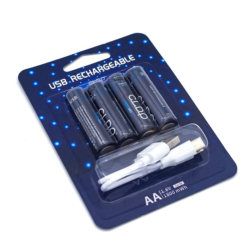 Wholesale household safe 1.5v 1.6volt nickel zinc high capacity usb aa rechargeable battery