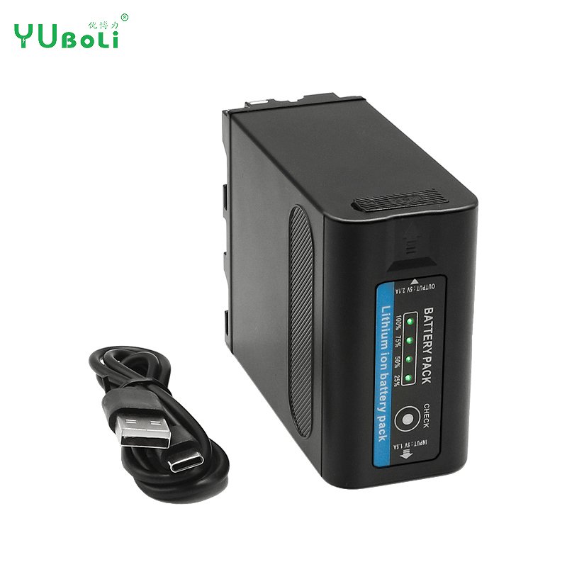 13400mAh PD Charging NP-F990 Camcorder Camera Battery Replacement For Sony NP-F970 960 F950 F930 F770 F750 F730 F570 F550