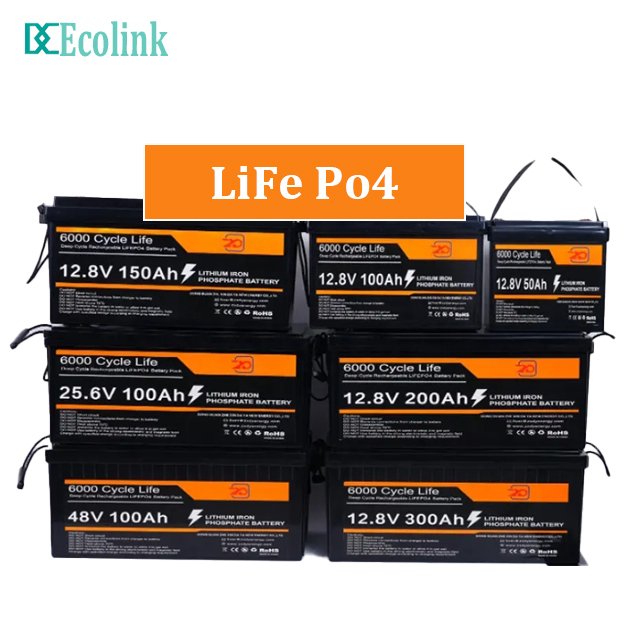 EU Stock Wholesale LiFePo4 Battery 12v 50AH 100Ah 200Ah 400Ah Bluetooth IP65 Waterproof Deep Cycles Rechargeable Solar Battery