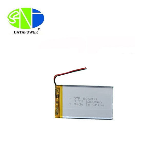 wholesale lithium battery 3000mAh 3.7V 605080 rechargeable li-polymer battery