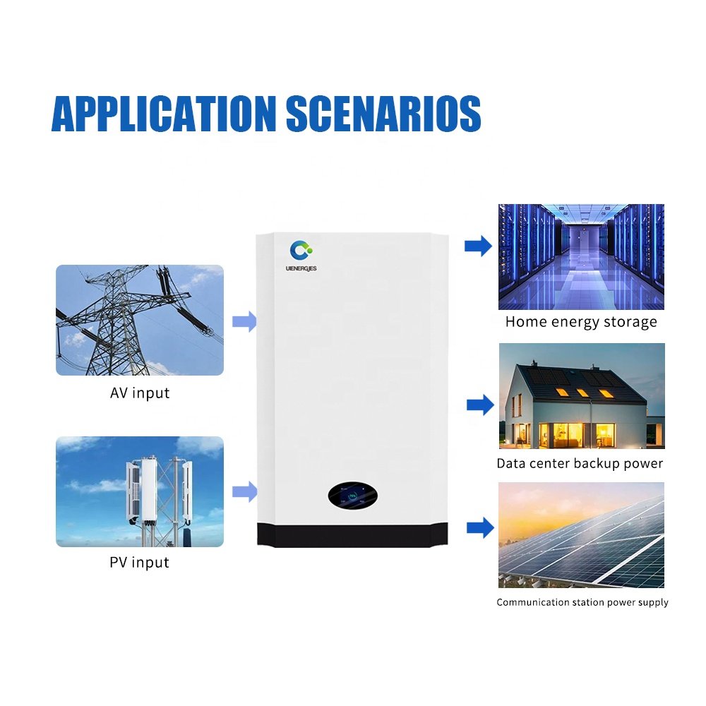 UIENERGIES OEM 51.2V lithium ion battery for home storage solar system capacity of 10kwh for home battery storage system