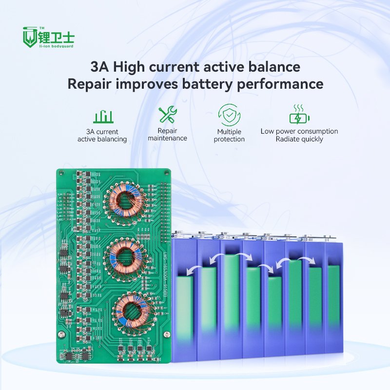 LWS Energy Storage Battery Management System li-ion Smart BMS 16s With UART RS485 RS232 BMS Circuit Board