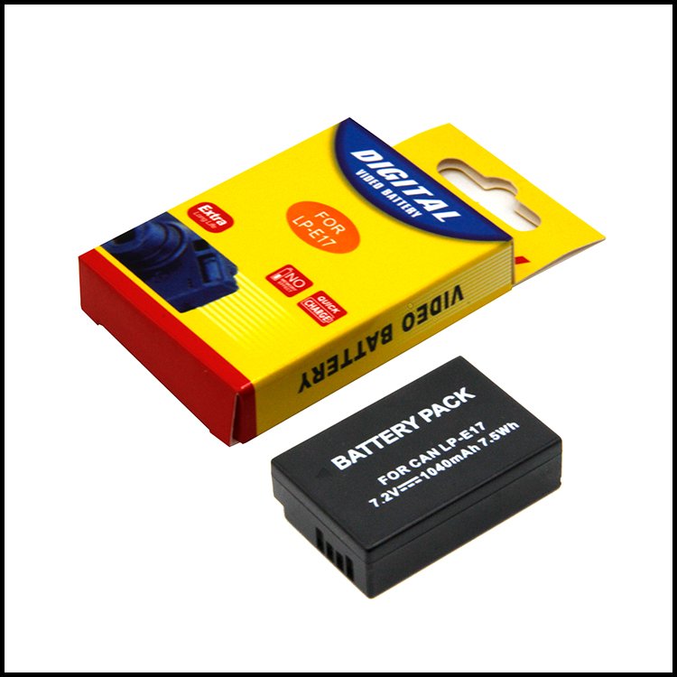 Factory Direct Full Decode Li-ion Digital Camera Batteries Lithium Rechargeable Battery Pack LP-E17 1040mah 7.2V For Canon 750D