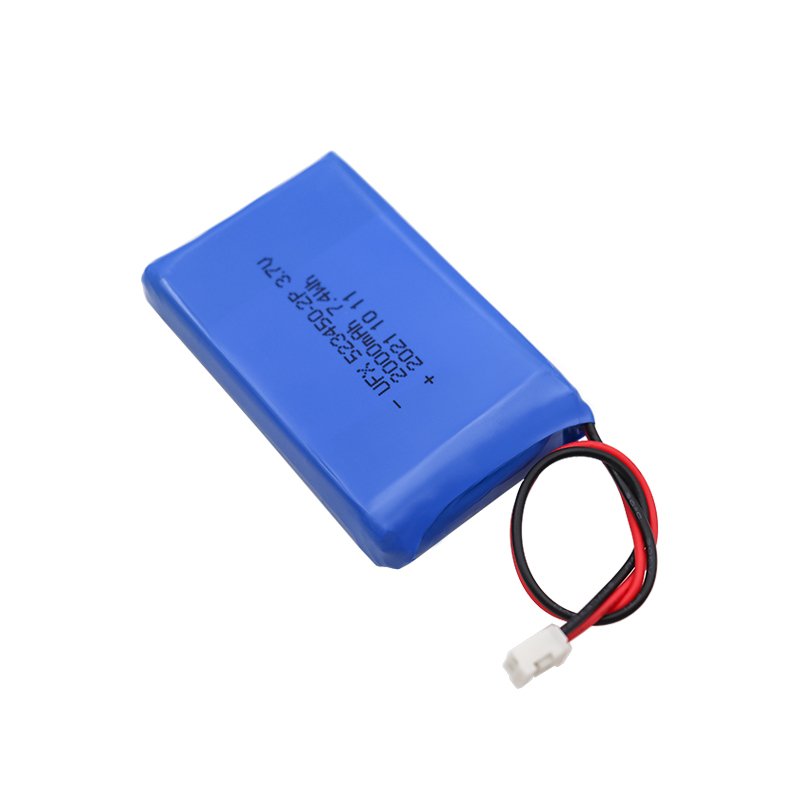 Factory Wholesale Batteries Rechargeable Lithium Battery Pack UFX 523450 1S2P 2000mAh 3.7V 7.4Wh For Remote Control