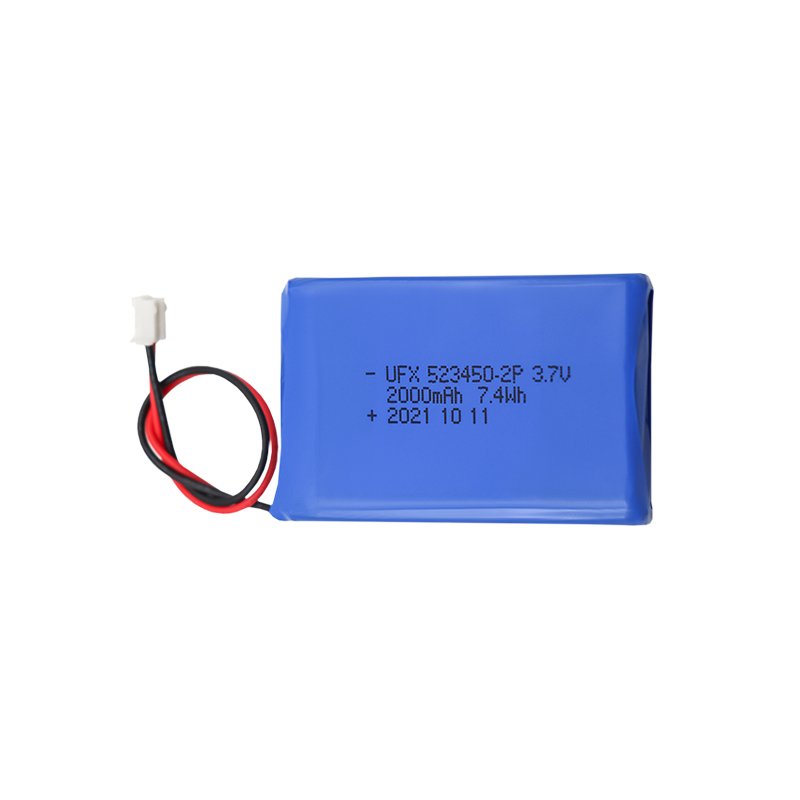 Factory Wholesale Batteries Rechargeable Lithium Battery Pack UFX 523450 1S2P 2000mAh 3.7V 7.4Wh For Remote Control