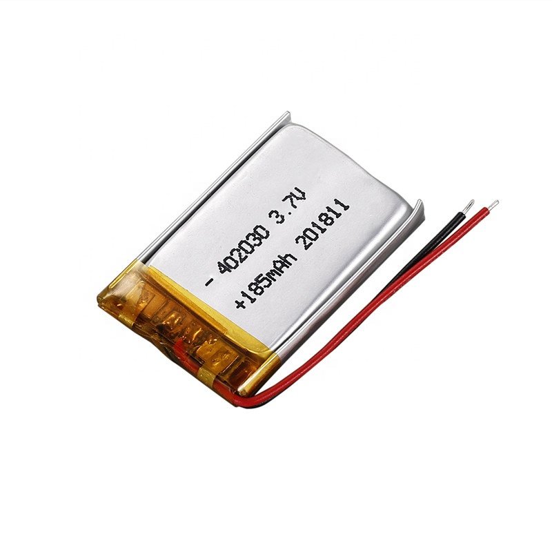 High temperature lithium polymer battery 402030 3.7V 185mah 200mah 220mah lipo cell GPS With PCM, wire