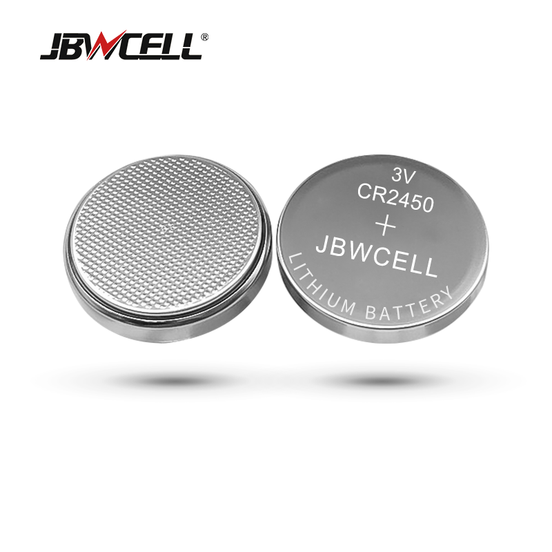 CR2450 battery with solder pins for electronic digital tag