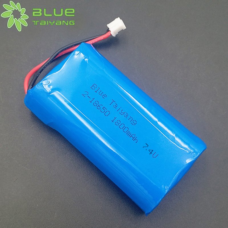 Rechargeable icr18650 1800mah batterie 7.4v 1800mah 18650 li ion battery packs