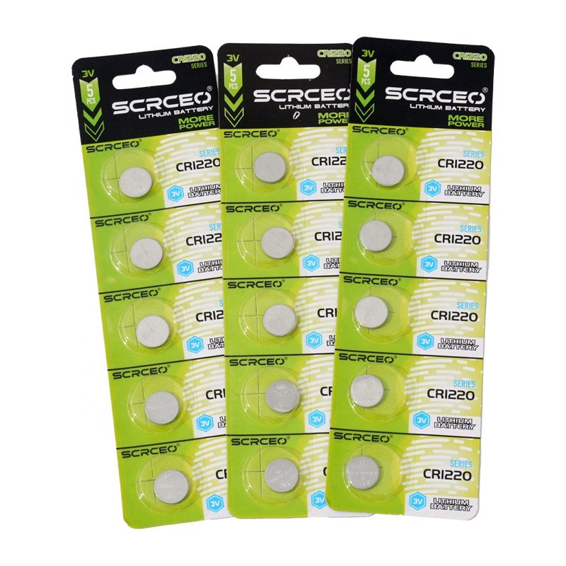 High Quality Lithium Battery CR1220 3V Button Cell CR1220