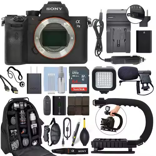 Wholesales Newly For A7 III A7M3 Full Frame Mirrorless 4K HDR + 28-70mm OSS Lens Bundle ILCE-7M3
