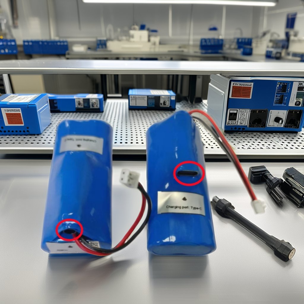 14650 7.2V 1.2AH lithium-ion battery pack with 5V Type-c charging port, suitable for appliances, portable electronic flashlight