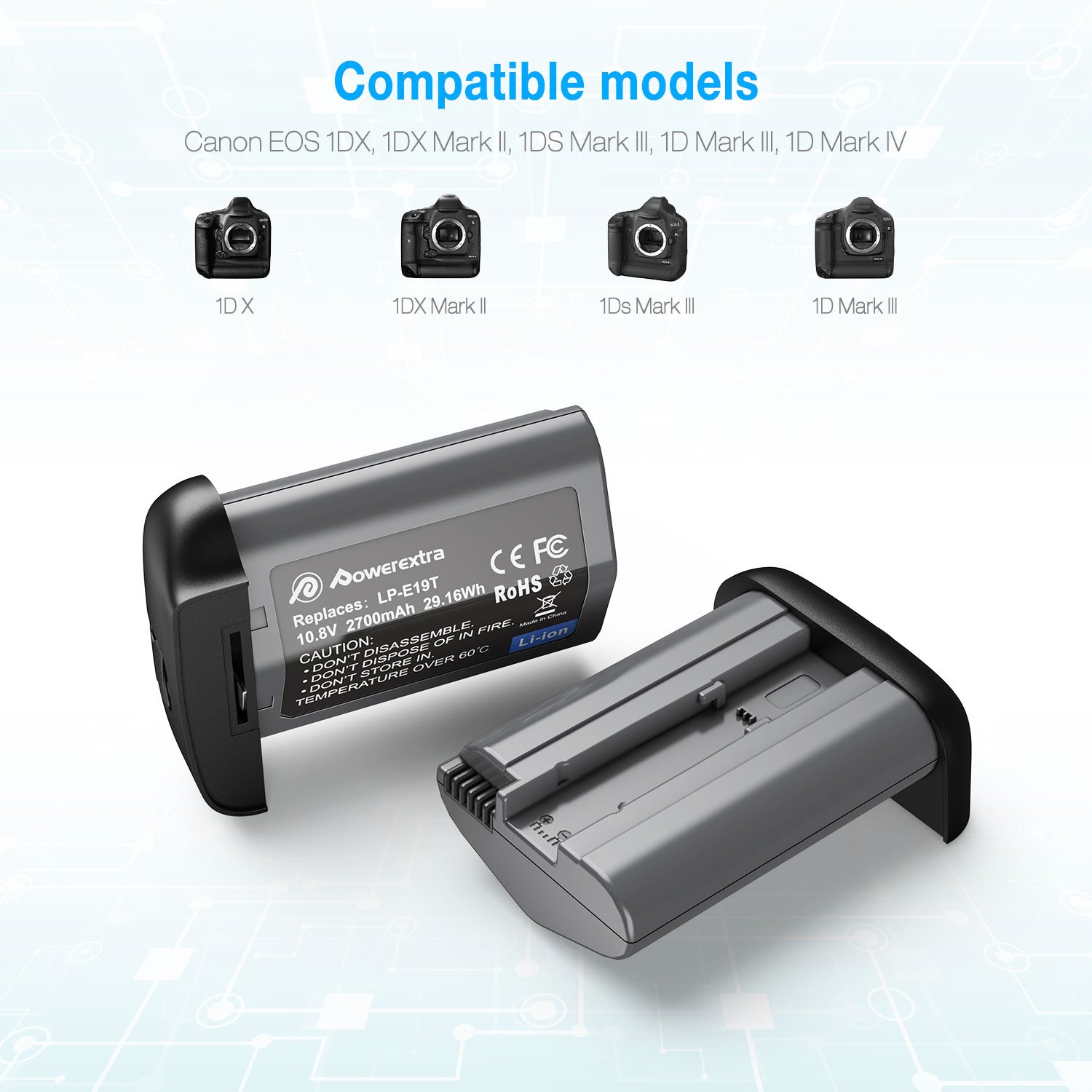 Deep Cycle Replacement LP-E10T 2700mAh 10.8v Li-ion Digital Camera Rechargeable Battery