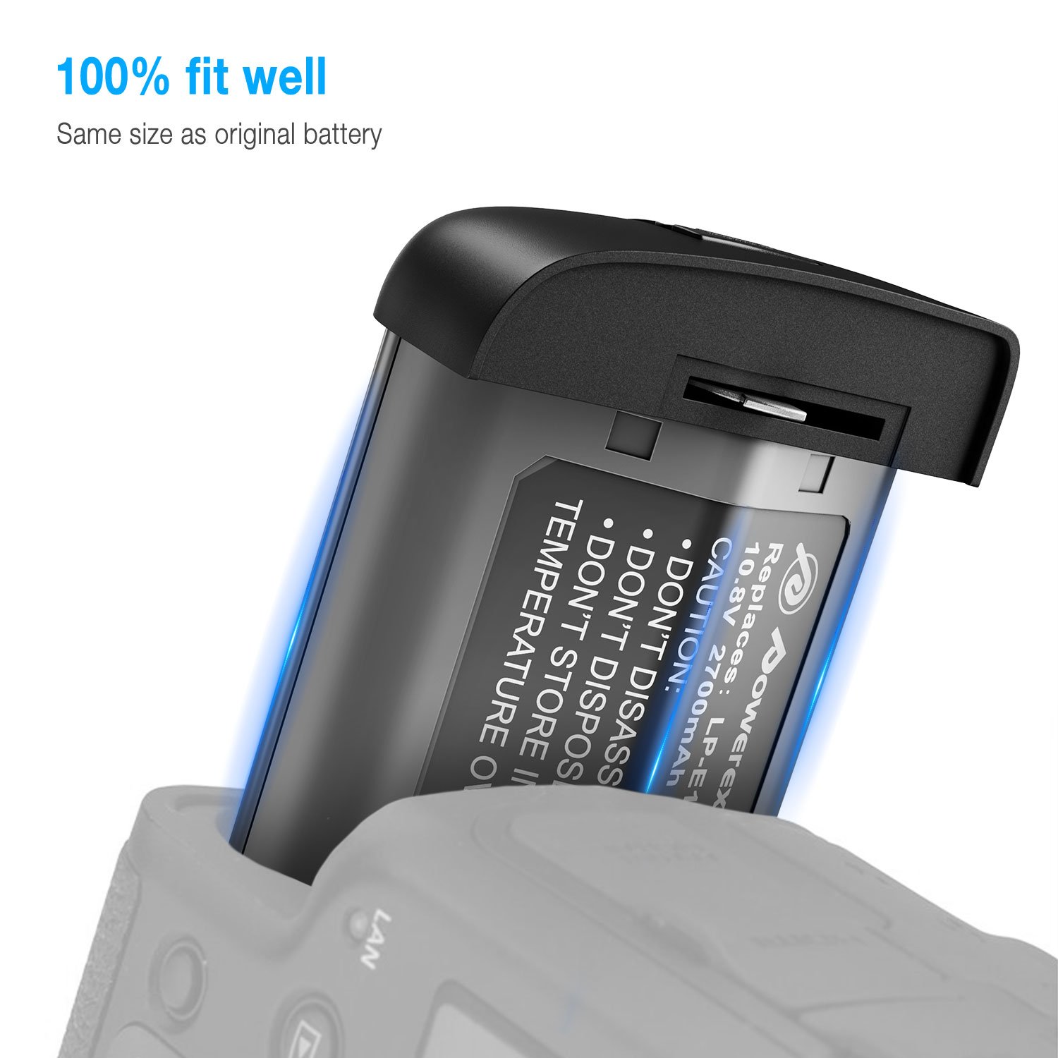 Deep Cycle Replacement LP-E10T 2700mAh 10.8v Li-ion Digital Camera Rechargeable Battery