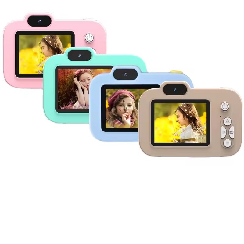 New Y8 Kids Camera Digital Take Photo 2 Inch Rechargeable Mini Digital Dual- Camera For Children Toys Kids Cameras