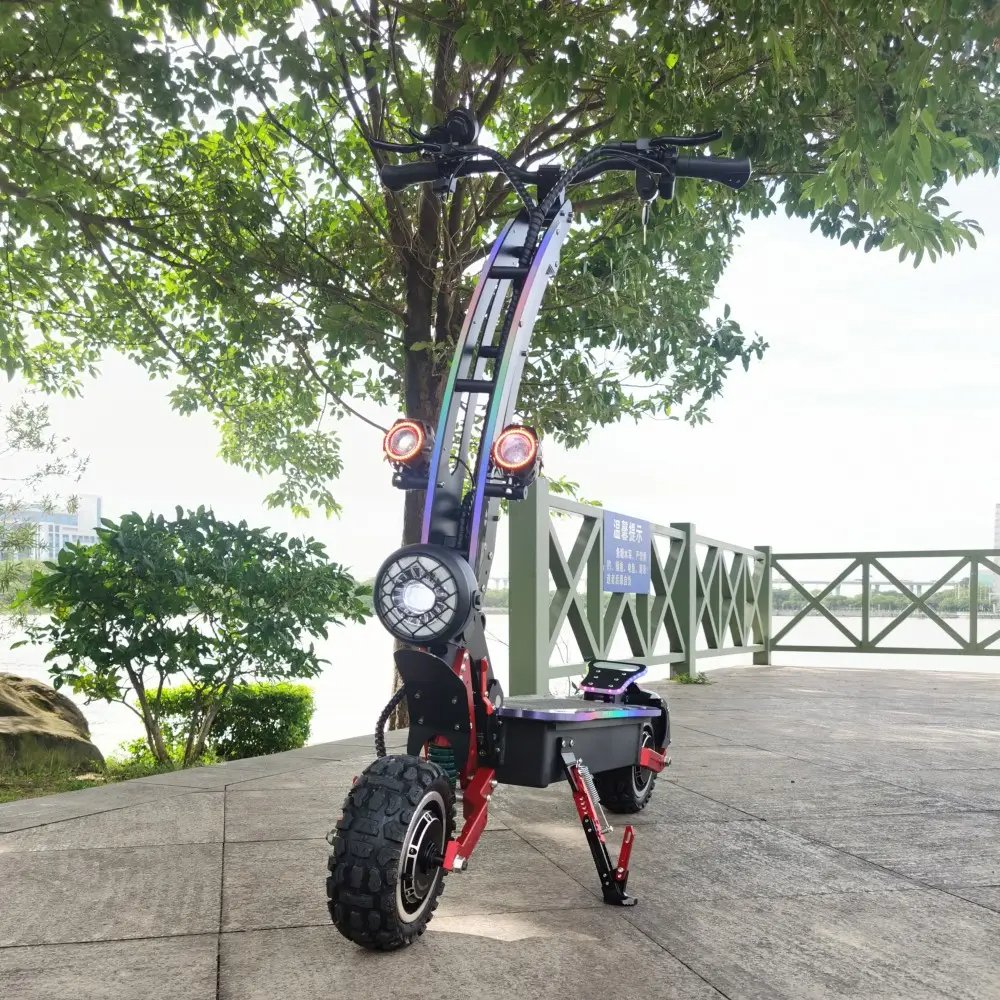 Hot Selling Unisex Foldable Electric Scooter Dual Motor Off-Road 5600W High-Speed Two-Wheel Vehicle Digital Battery New