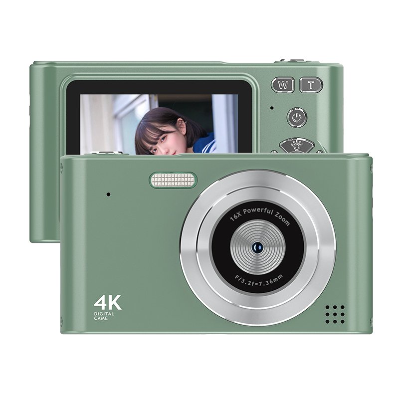 48MP Single Camera Student Digital Camera 2.4inch 16x 1080P 3.2f 7.6mm DSLR Cameras
