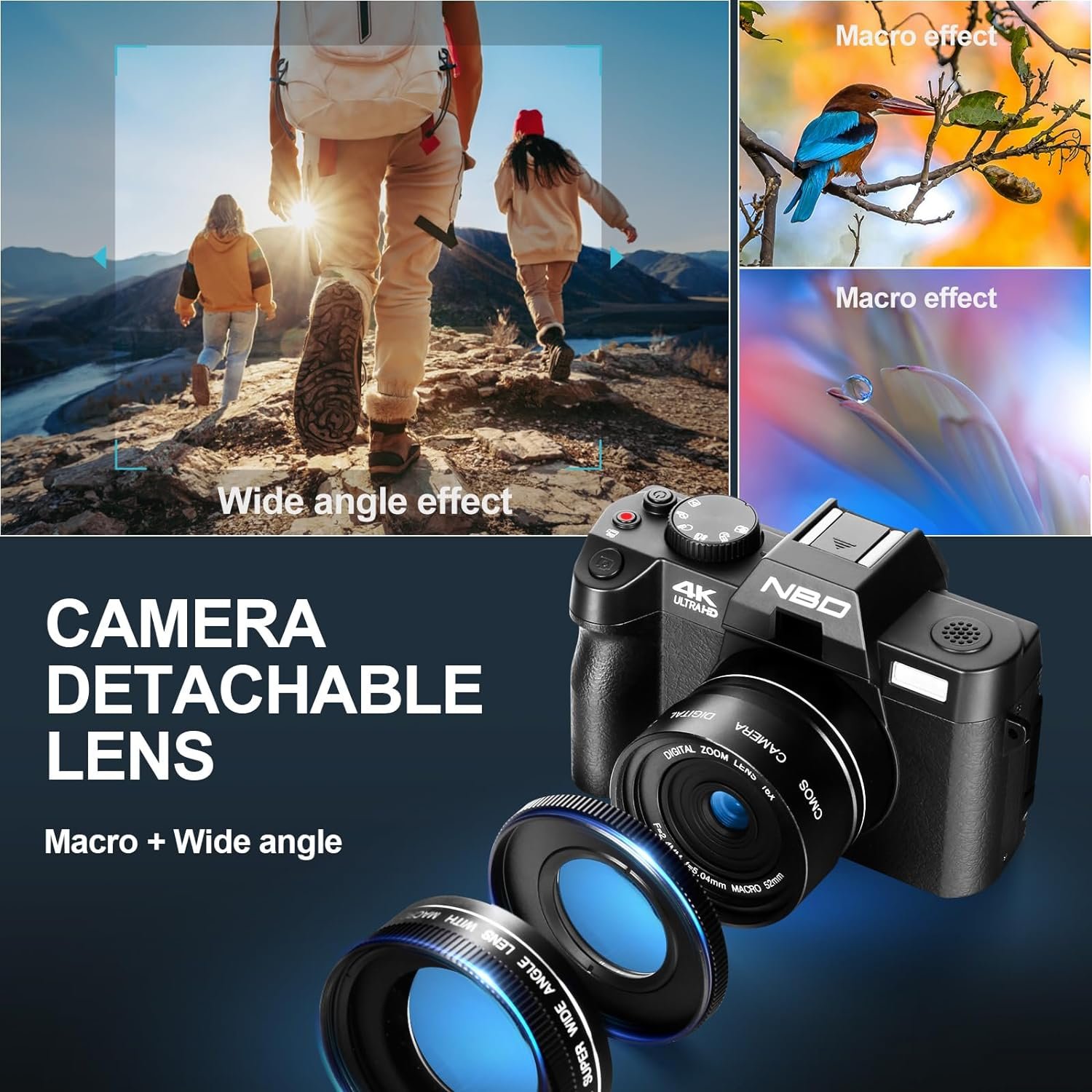NBD panoramic 16x zoom 4K 50 mega pixel budding photographers videographers compact digital camera