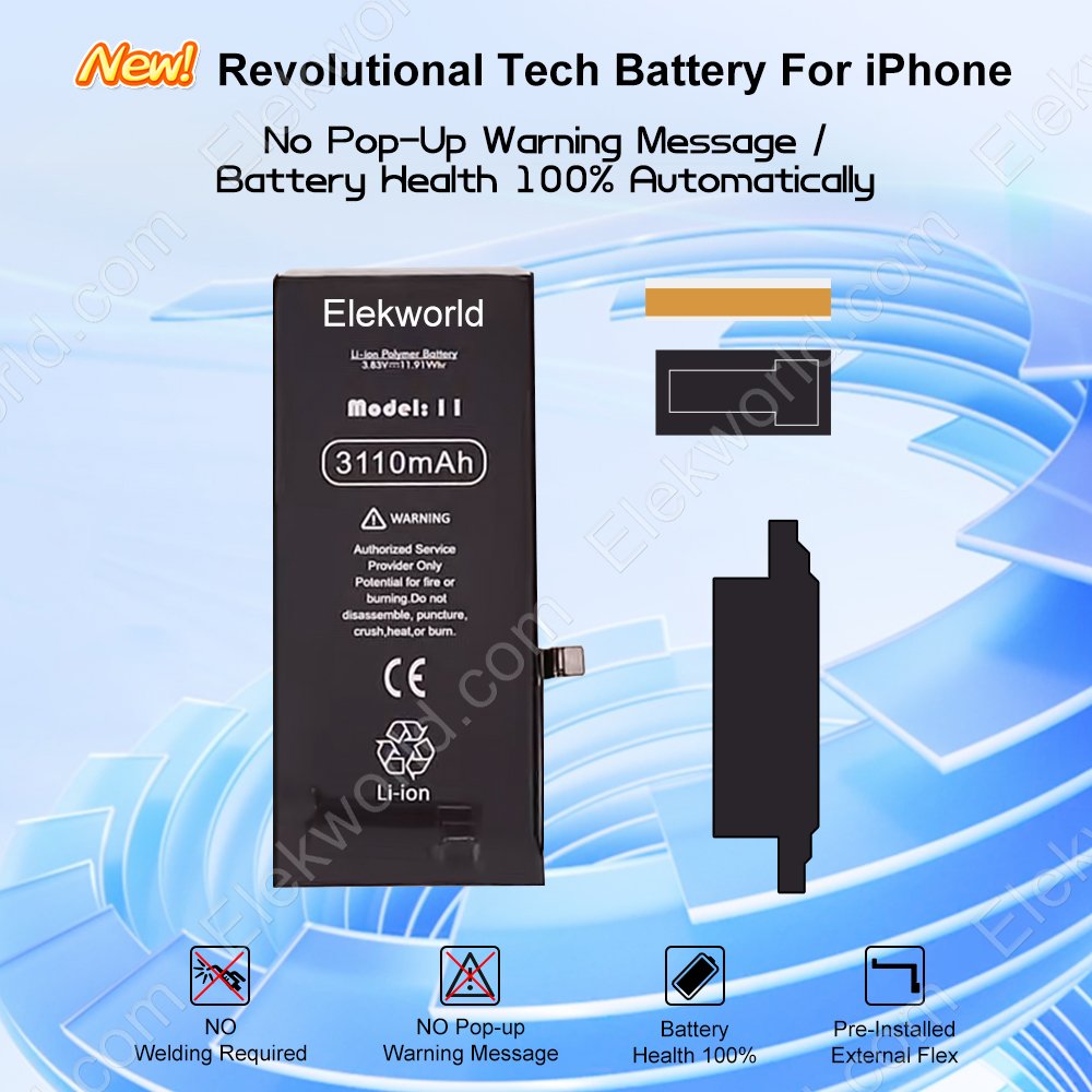 New Arrival No Pop-Up Battery for iPhone 11 11P 11PM 12/12P 13 14 pro max without important error message No need Soldering