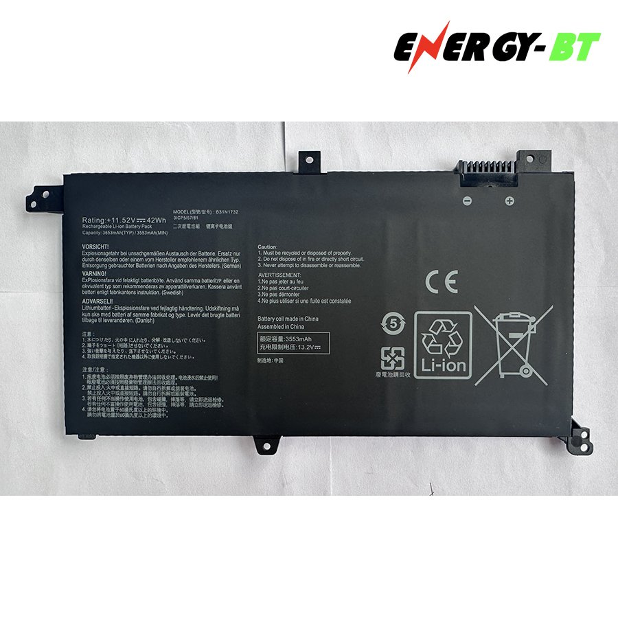 B31n1732 Notebook Battery For Asus Vivobook S14 S430fa S430fn S430ua X430uf Series 11.52v 42wh