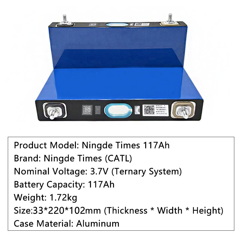 CATL 3.7V 117ah Lithium ion battery NMC 811CATL 3.7 117ah 120AH nmc 117ah batteries battery lithium