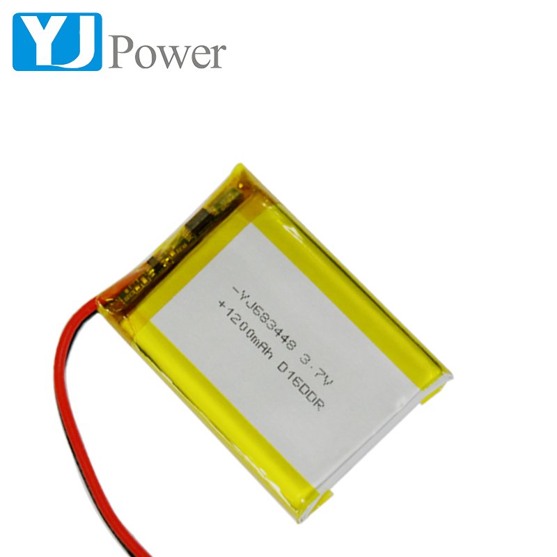Customized Size 683448 lithium battery 3.7V 1200Mah Rechargeable battery for Pulse therapy instrument