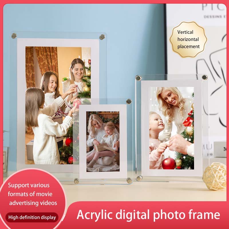 Acrylic Digital Photo Frames IPS high definition screen Transparent Electronic Digital Picture frame