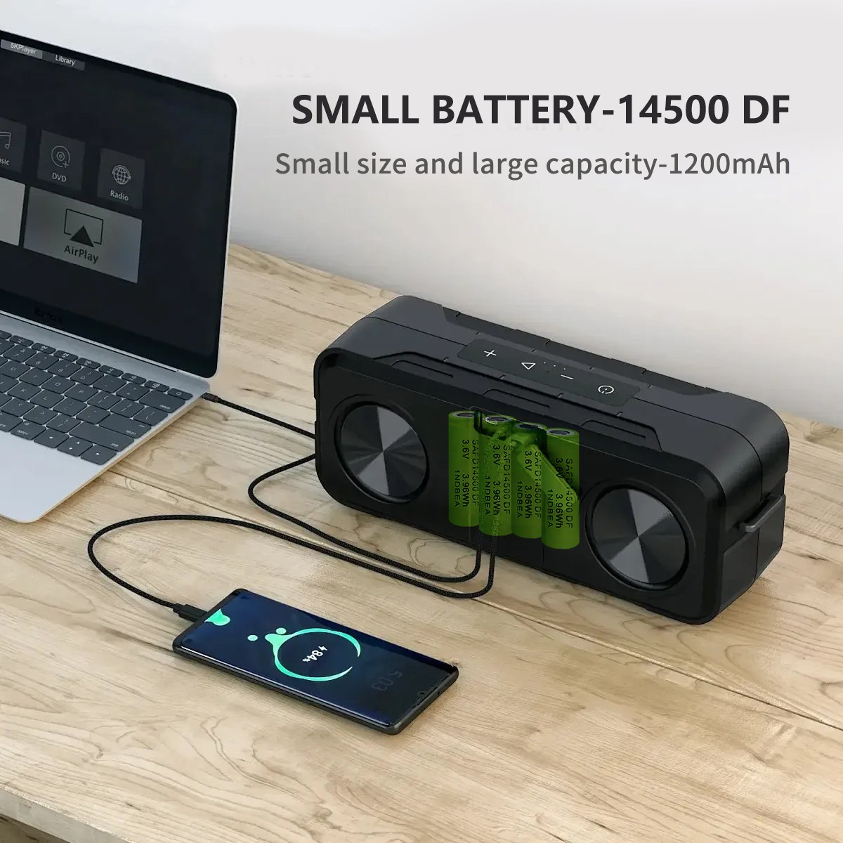 14500 Li-ion Battery 3.6v 1200mah Power Brand New 14500 Battery