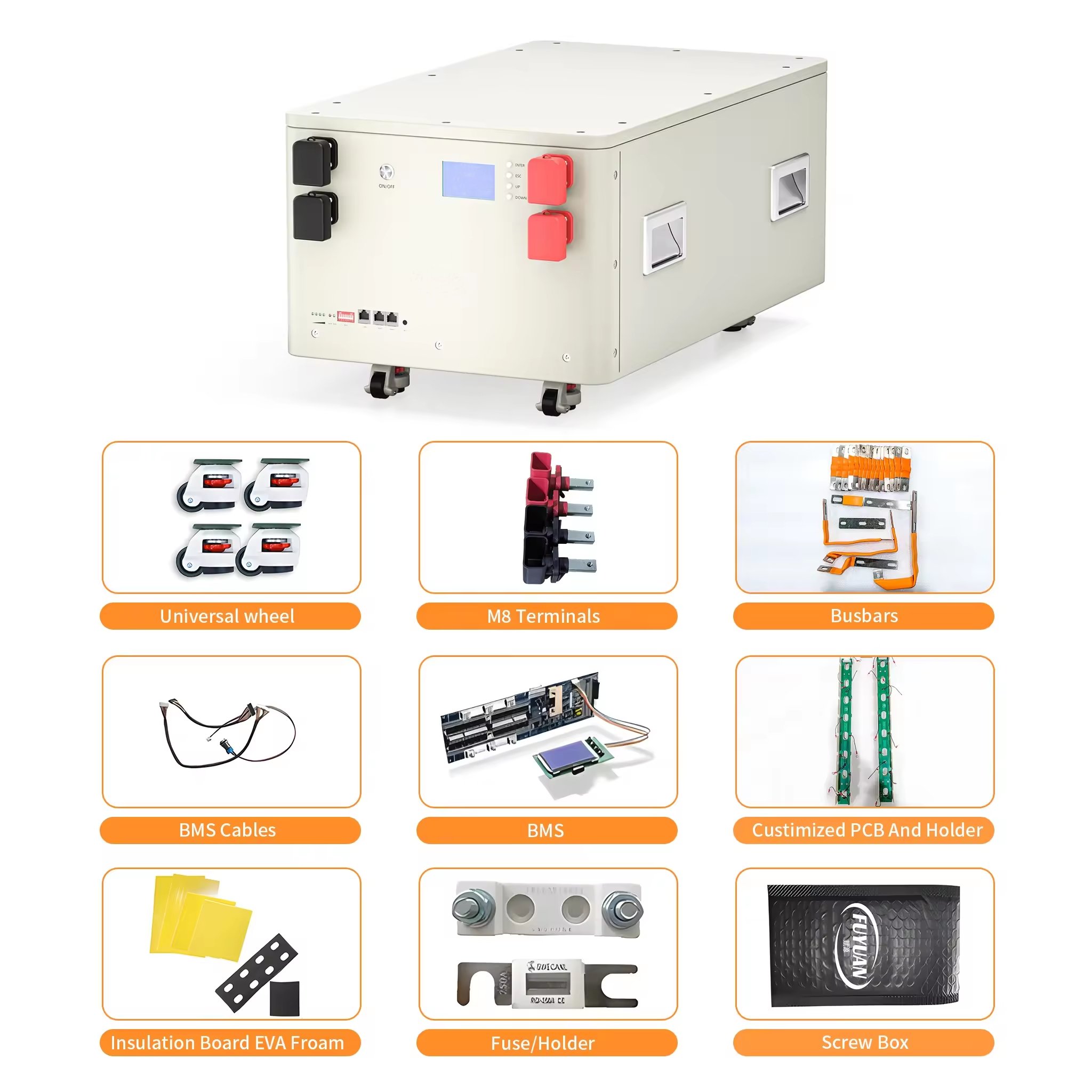 Lithium Solar Battery 51.2V 280Ah 14kwh Solar Energy Storage Battery Prices
