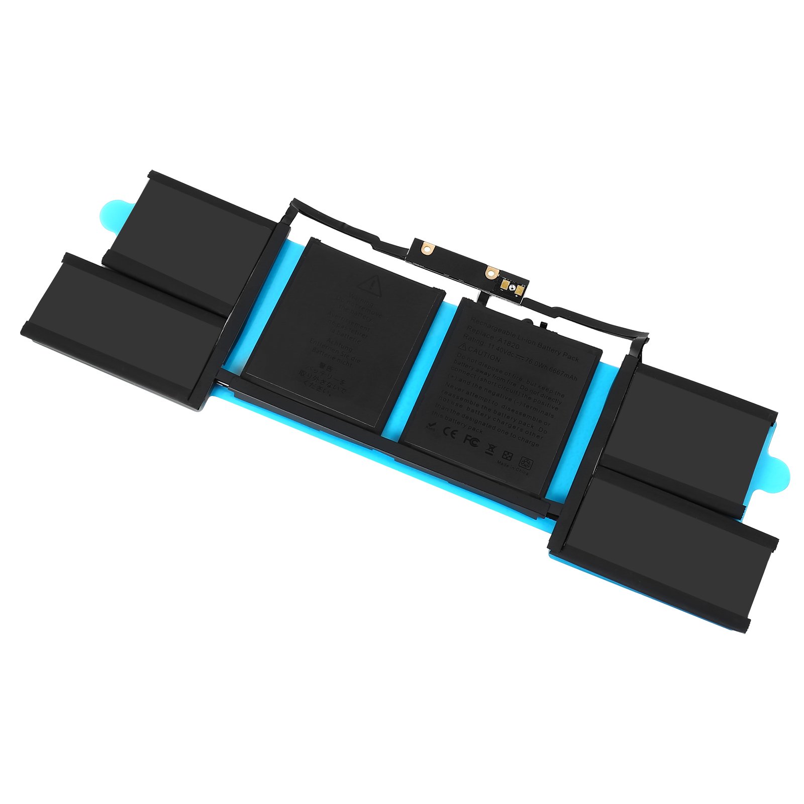 Good selling 11.4V 6600mAh Laptop Battery For Apple Macbook A1707 A1820 Replacement Battery