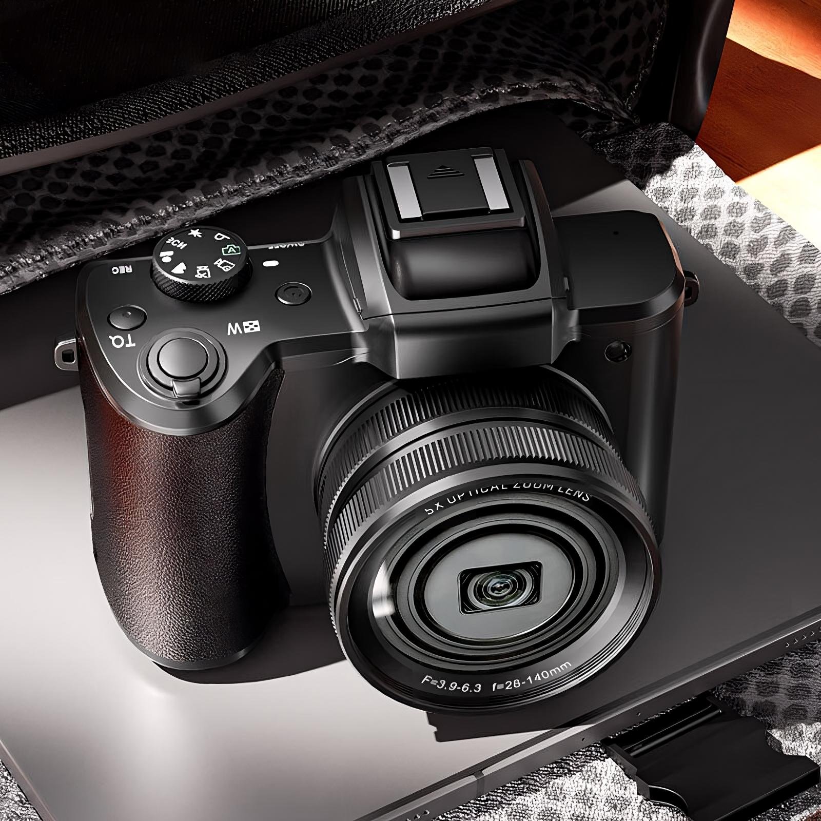 Old style 5X optical digital camera with touch screen 3.2-inch 5k photography camera
