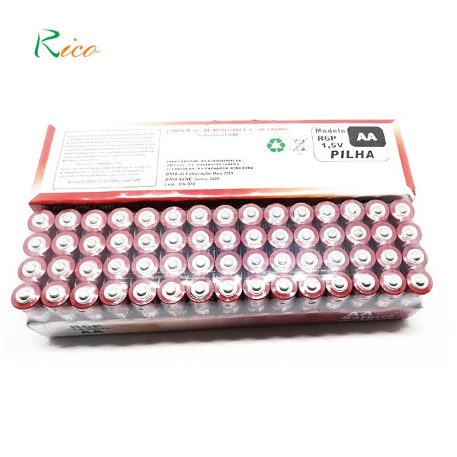 Hot sale china manufacture SUPACELL Zinc Carbon AA Batteries, 1.5V Double A Long Lasting Dry AA Battery
