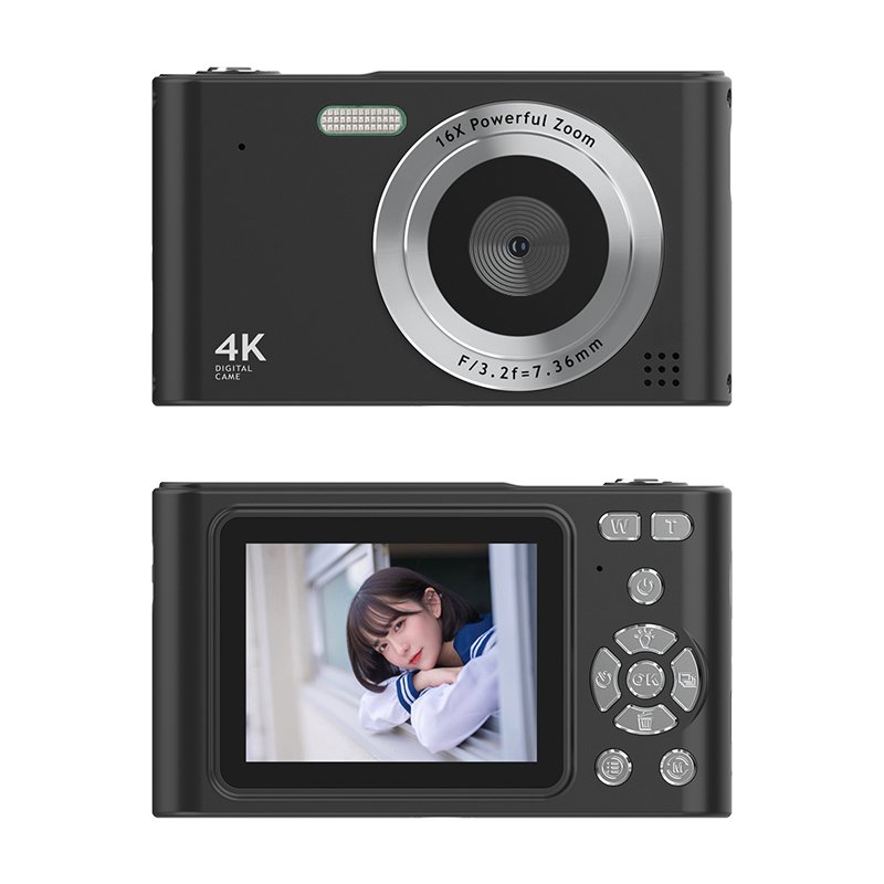 Hd Digital Camera 2.4inch 16x Face Recognition Optical Anti-shake Student Digital Camera