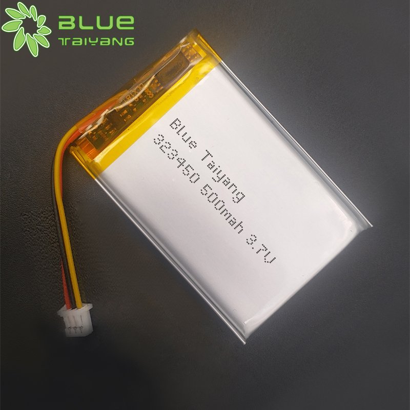 Customized Capacity 323450 drone li poly battery 3.7v 500mah 1.85wh lipo pil