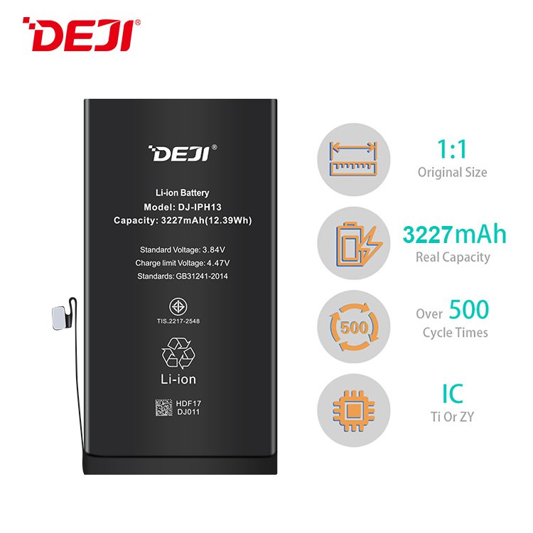DEJI rohs cell phone batteries guangdong battery for iphone 13 digital batteries