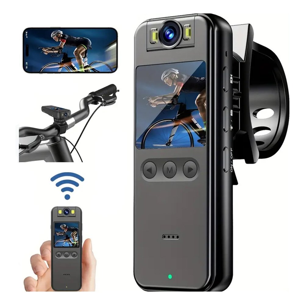 ODM OEM Factory New 2K Sport Body Camera CS12, 1.4'' Screen WiFi Bike Camera Digital Video Recorder