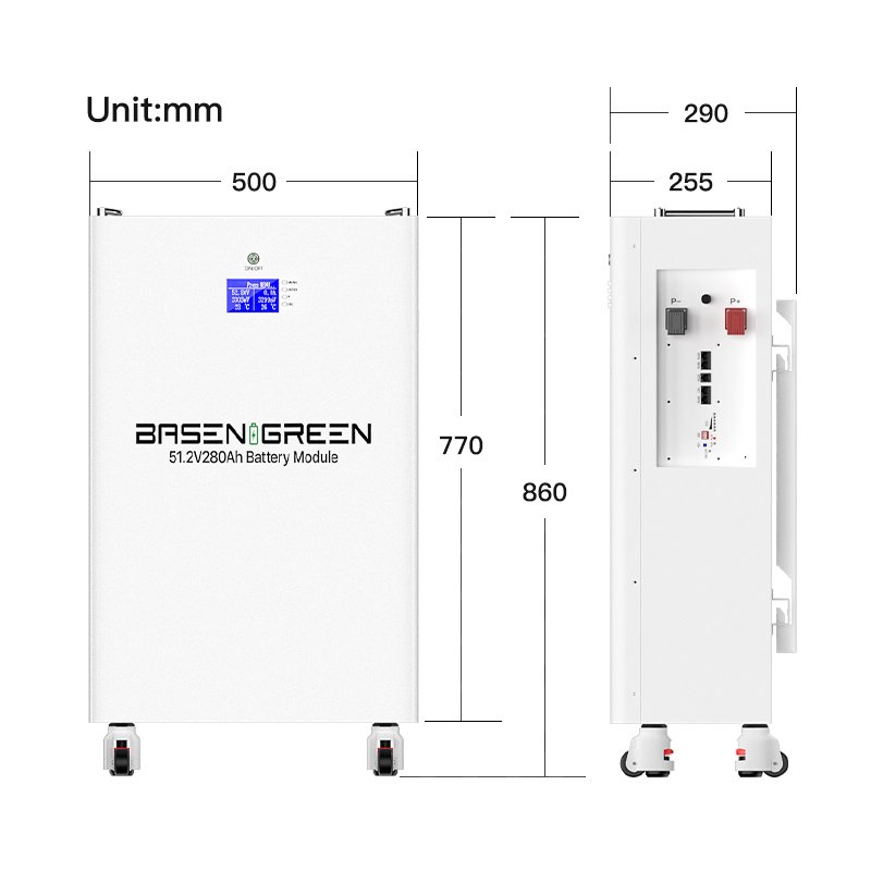 Wall Mounted 51.2V Lithium Ion battery 48V 280Ah 300ah 14kw 15kw Solar Systems 48v 100ah Lifepo4 Akku battery Pack