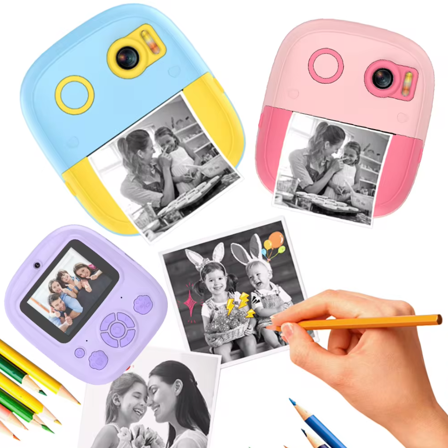 YYTech Instant Camera Toys for Children 3 to 6 Kids Camera Instant Print 2.4 Inch Screen Video Photo Camera Gifts for Boys Girls