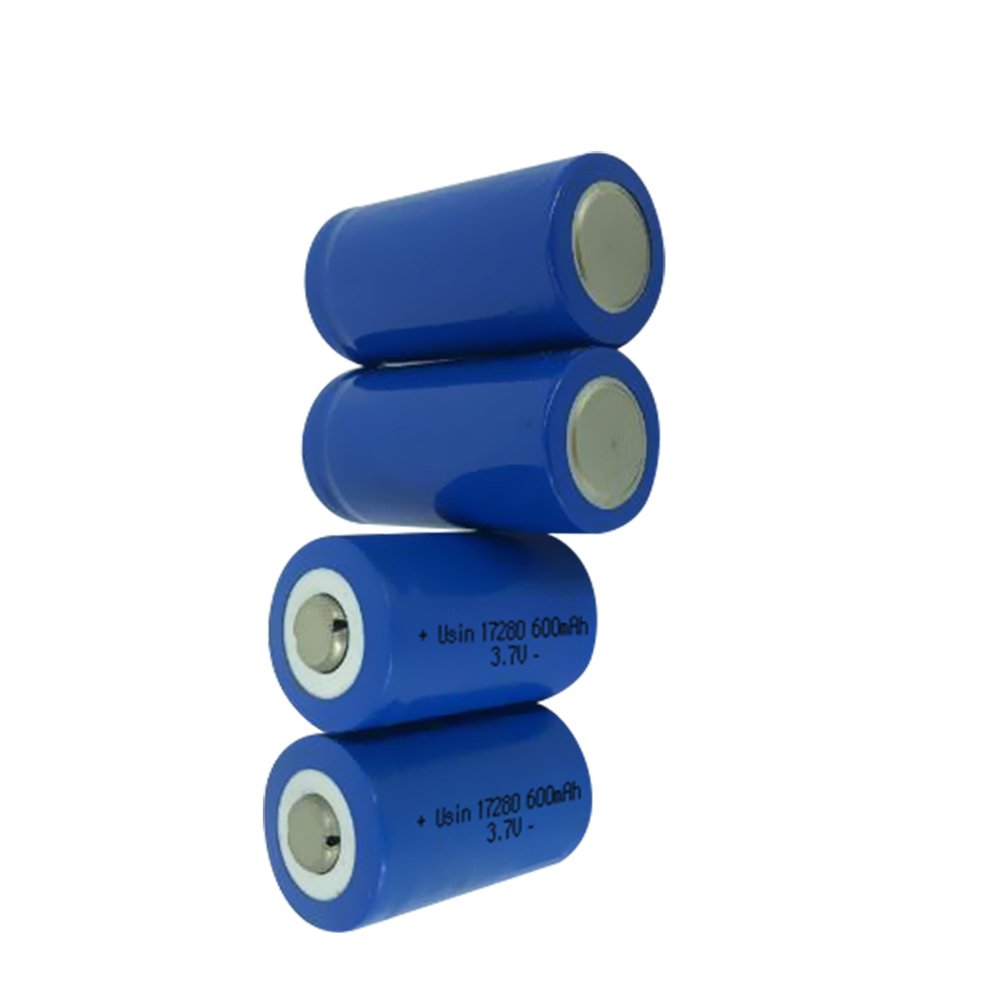 Hot sale factory rechargeable 3.7V lithium ion battery 17280 600mAh