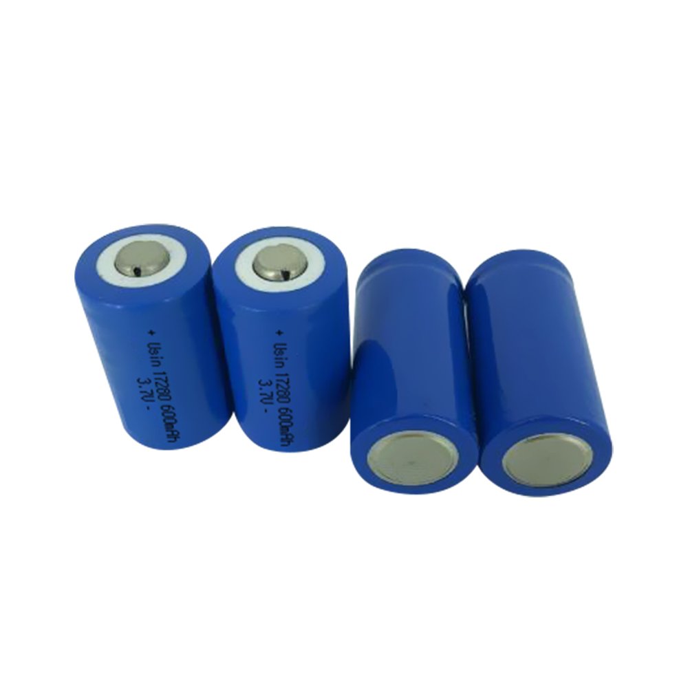 Hot sale factory rechargeable 3.7V lithium ion battery 17280 600mAh