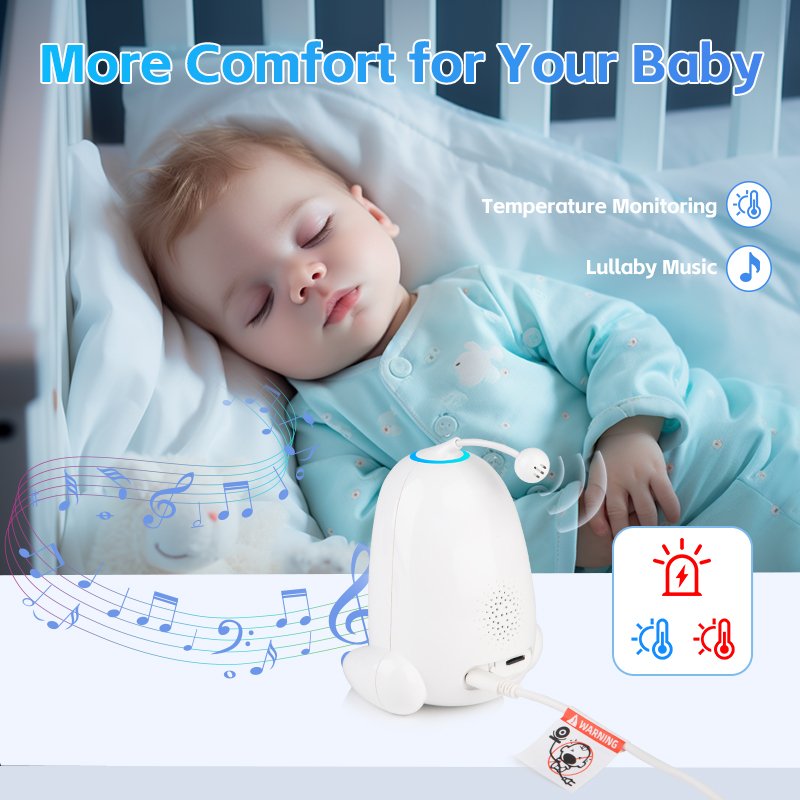 2024 Factory Digital Video Baby Monitor with Lar Capacity Battery 5inch 720p Crying Detection & New Audio Camera New Baby Pets