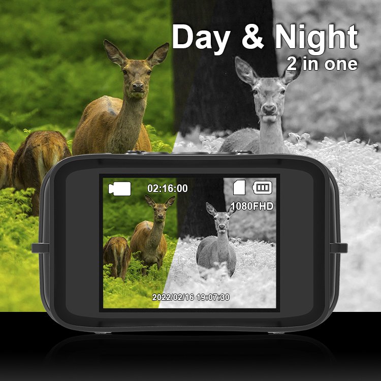 Night Vision Goggles 8X Digital Zoom Thermal Hunting Camera Scope Infrared Image Waterproofing Rechargeable Night Vision Camera