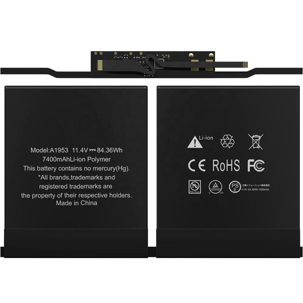 new replacement battery for A1953 laptop battery for Macbook retinal series A1990 15inch