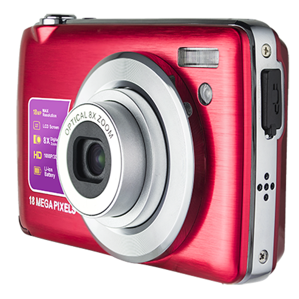 FHD Vlogging Camera 8X Optical Zoom Camera Compact Portable Mini Cameras for Photograph