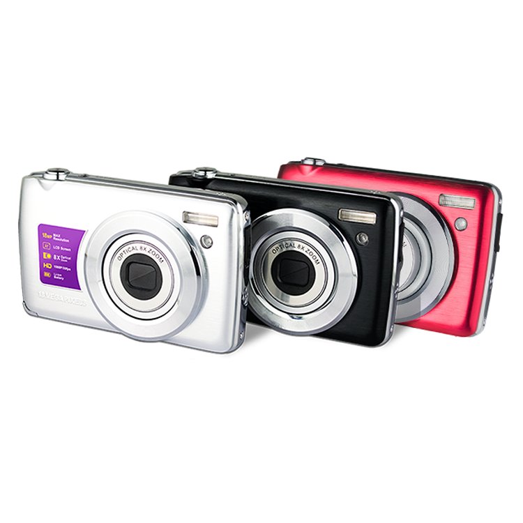 FHD Vlogging Camera 8X Optical Zoom Camera Compact Portable Mini Cameras for Photograph