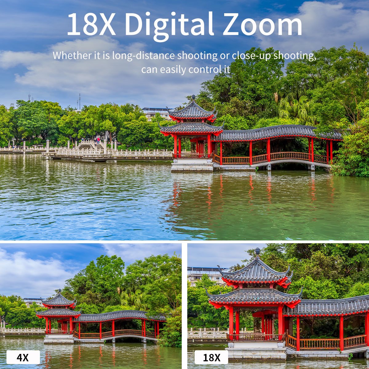 Hot Sale HD 4K 64MP Digital Retro Camera 3.0 TFT Flip Screen 18X Digital Zoom with Wifi Photo+Video Recording Vlog Camera